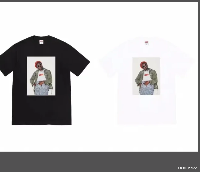 Black T-shirt 22FW é sleeved Short M Benjamin Andr L Person Tee White XL é S Andr and Photo 1001